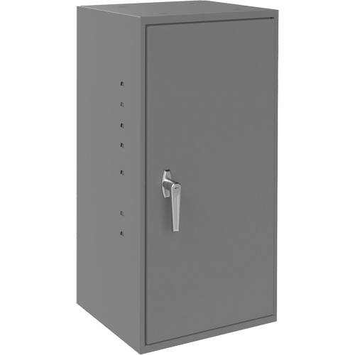 Armoires utilitaires, Acier, 2 Tablettes, 30" h x 13-3/4" la x 12-3/4" P, Gris Quali-T-Solutions