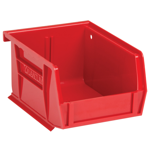 Bacs ultra empilable & suspendable, 4-1/8" la, 3" h x 5-3/8" p, Rouge Quali-T-Solutions