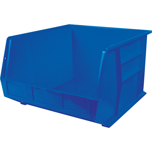 Bacs ultra empilable & suspendable, 16-1/2" la, 11" h x 18" p, Bleu Quali-T-Solutions