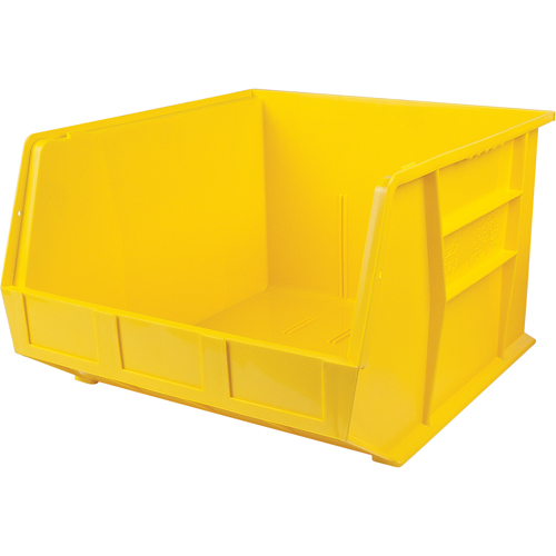 Bacs ultra empilable & suspendable, 16-1/2" la, 11" h x 18" p, Jaune Quali-T-Solutions