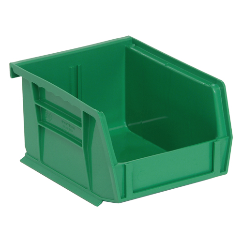 Bacs ultra empilable & suspendable, 4-1/8" la, 3" h x 5-3/8" p, Vert Quali-T-Solutions