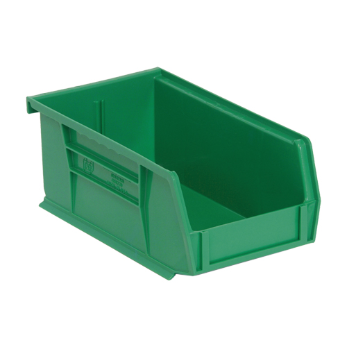 Bacs ultra empilable & suspendable, 4-1/8" la, 3" h x 7-3/8" p, Vert Quali-T-Solutions
