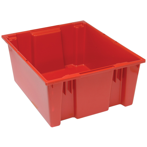 Contenants Stack & Nest, 10" x 23,5" x 19,5", Rouge Quali-T-Solutions