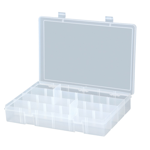 Compact Compartment Cases, 13.125" W x 2.3125" D x 9" H, 24 Compartments Quali-T-Solutions