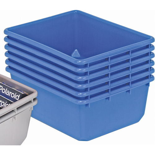 Contenants emboîtables QuanTub, 19" la x 24,5" p x 9,5" h, Bleu Quali-T-Solutions