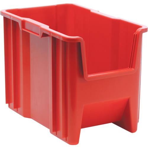 Contenants &agrave; empiler g&eacute;ants, 10,875" la x 17,5" p x 12,5" h, Rouge Quali-T-Solutions