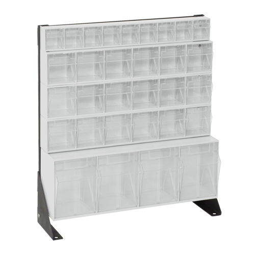 Support pour bacs basculants, 23-5/8" la x 8" p x 28" h, 31 tiroirs Quali-T-Solutions