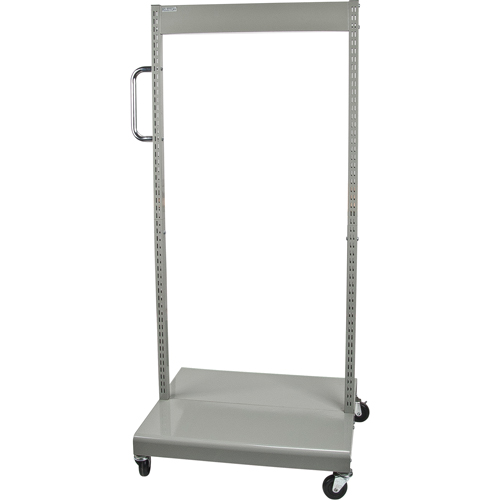 Servante mobile de bacs &agrave; plateaux inclinables - chariot seulement, &agrave; deux c&ocirc;t&eacute;s, 26-1/4" la x 22" p x 57-1/2" h Quali-T-Solutions
