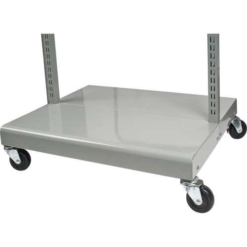 Servante mobile de bacs &agrave; plateaux inclinables - chariot seulement, &agrave; deux c&ocirc;t&eacute;s, 26-1/4" la x 22" p x 57-1/2" h Quali-T-Solutions