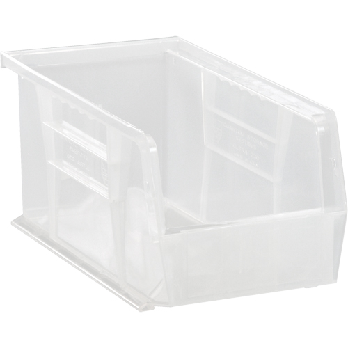 Clear-View Ultra Stack & Hang Bin, 4-1/8" W x 4" H x 10-7/8" D, Clear Quali-T-Solutions