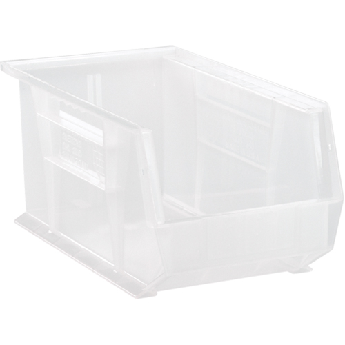 Clear-View Ultra Stack & Hang Bin, 8-1/4" W x 7" H x 14-3/4" D, Clear Quali-T-Solutions