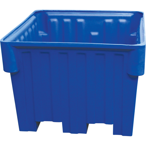 Nesting Forklift Bin, 42" W x 48" D x 30" H, Blue Quali-T-Solutions