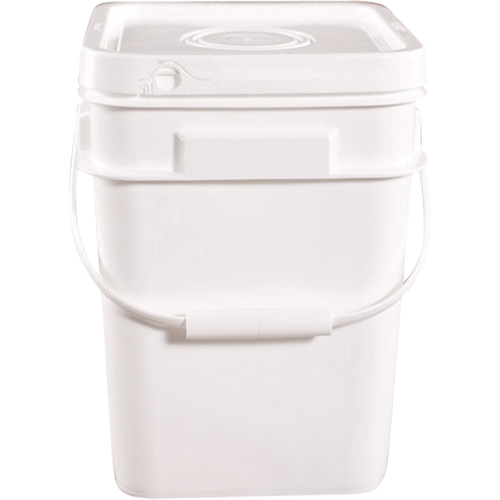 Seau carr&eacute;, Plastique, 4 gal. Quali-T-Solutions