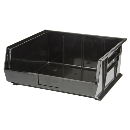 Bac empilable & &agrave; suspendre, 16-1/2" la, 7" h x 14-3/4" p, Noir Quali-T-Solutions