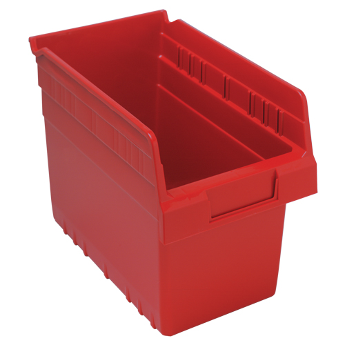 Bacs pour &eacute;tag&egrave;re Store-Max, 6-5/8" la x 8" H x 11-5/8" p, Rouge, Capacit&eacute; 44 lb Quali-T-Solutions