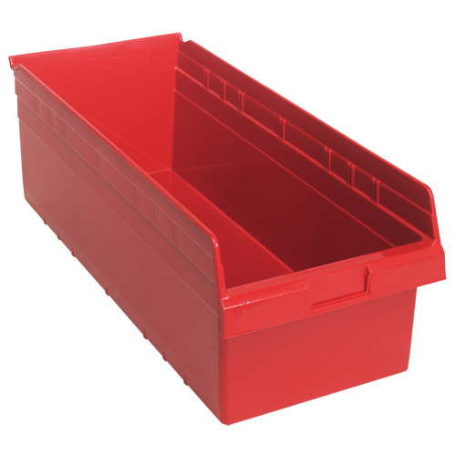 Bacs pour &eacute;tag&egrave;re Store-Max, 11-1/8" la x 8" H x 23-5/8" p, Rouge, Capacit&eacute; 68 lb Quali-T-Solutions