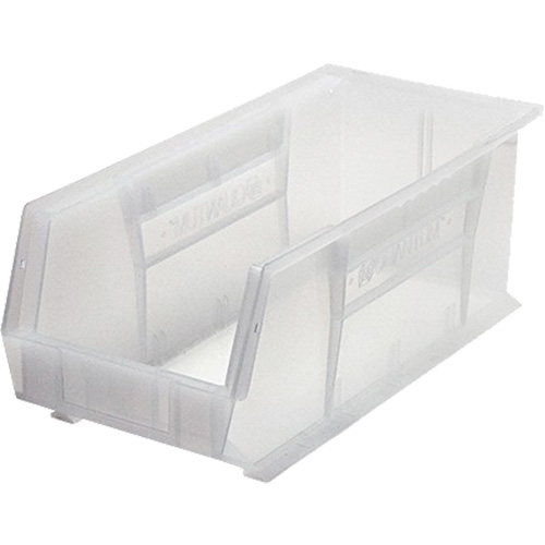 Bacs ultra empilable & suspendable, 8-1/4" la, 7" h x 18" p, Transparent Quali-T-Solutions