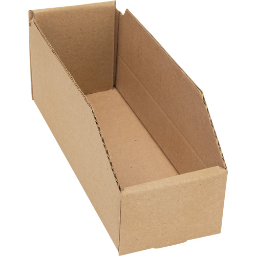 Boîtes profondes en carton ondul&eacute;, 3-3/4" la x 11-1/4" p x 4-1/2" h, Beige Quali-T-Solutions