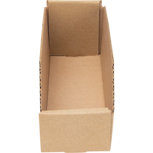 Boîtes profondes en carton ondul&eacute;, 3-3/4" la x 11-1/4" p x 4-1/2" h, Beige Quali-T-Solutions
