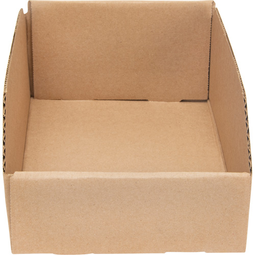 Boîtes profondes en carton ondul&eacute;, 7-5/8" la x 11-5/16" p x 4-1/2" h, Beige Quali-T-Solutions