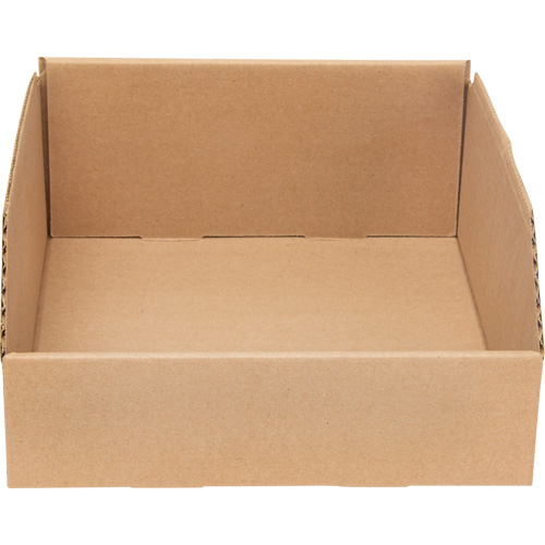 Boîtes profondes en carton ondul&eacute;, 9-3/4" la x 11-1/4" p x 4-1/2" h, Beige Quali-T-Solutions