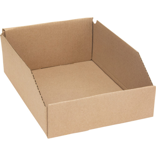 Deep Corrugated Parts Bins, 8-3/4" W x 11-1/4" D x 4-1/2" H, Beige Quali-T-Solutions