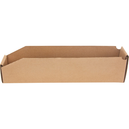 Deep Corrugated Parts Bins, 1-7/8" W x 17-1/8" D x 4-1/2" H, Beige Quali-T-Solutions