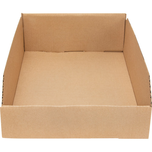 Boîtes profondes en carton ondul&eacute;, 11-3/4" la x 17-1/4" p x 4-1/2" h, Beige Quali-T-Solutions