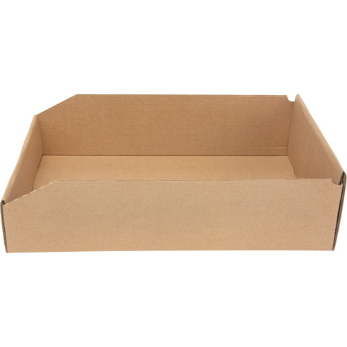 Boîtes profondes en carton ondul&eacute;, 11-3/4" la x 17-1/4" p x 4-1/2" h, Beige Quali-T-Solutions