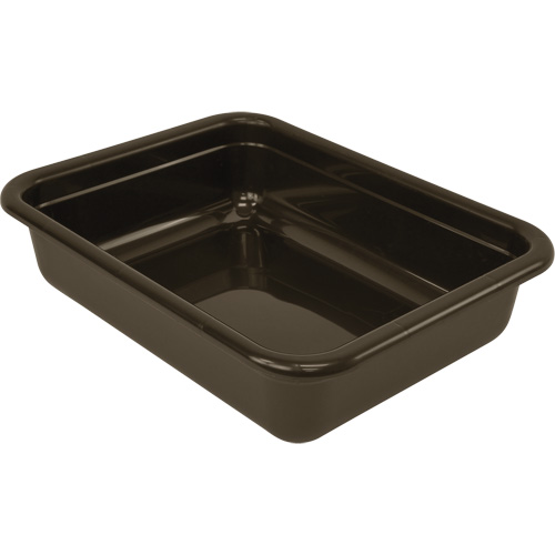 Bac d'entreposage tout usage &agrave; fond plat, 5" ha x 17" p x 22" lo, Plastique, Gris Quali-T-Solutions