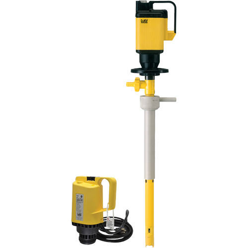 Pompes &agrave; tambour &eacute;lectriques, Polypropyl&egrave;ne, 24 gal./min Quali-T-Solutions