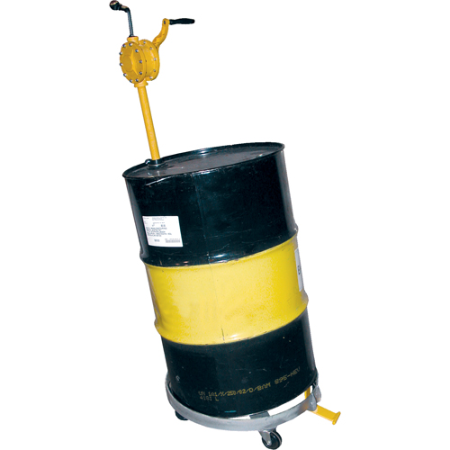 Tilting Drum Dollies, Steel, 1200 lbs. Capacity, 23-1/2" Diameter, Cast Iron Casters Quali-T-Solutions