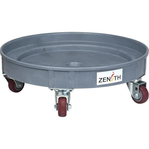 Socle roulant pour baril de confinement des fuites, 24,25" dia. X 7,625" h, Cap. de d&eacute;versement 1,5 gal. US Quali-T-Solutions
