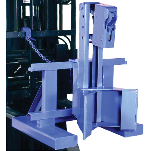 Manipulateur de barils MORSPEED 1500 pour chariot &eacute;l&eacute;vateur, Pour 55 gal. US (45 gal. imp.) Quali-T-Solutions
