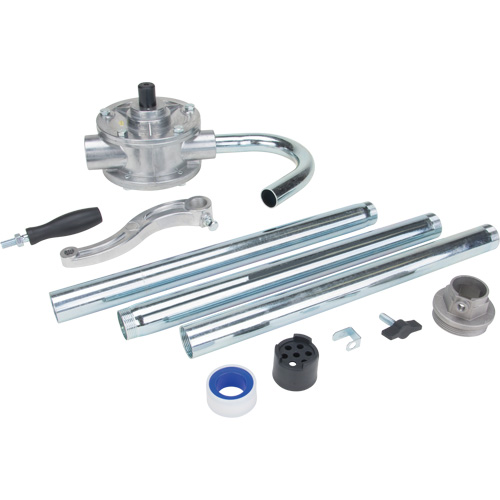 Pompe rotative pour baril, Aluminium, Pour capacit&eacute; 5-55 gal., 9,5 oz/course Quali-T-Solutions