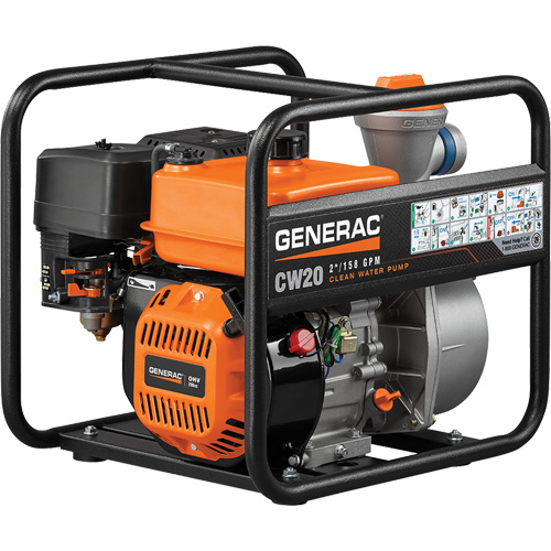 Pompe &agrave; eau propre, 158 gal./min, 208 cc, 4 cycles OHV Quali-T-Solutions