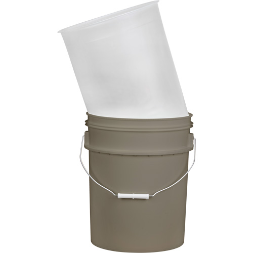 Plastic Pail Liner, 11-1/4" Dia. x 14" H, 5 US gal (4.16 imp. Gal.) Capacity Quali-T-Solutions