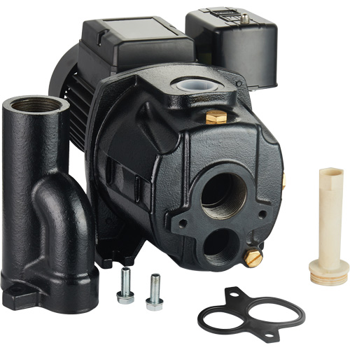 Dual Voltage Cast Iron Convertible Jet Pump, 115 V/230 V, 1100 GPH, 1/2 HP Quali-T-Solutions