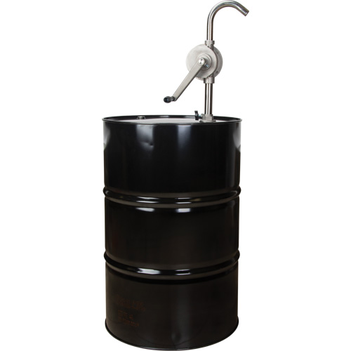 Pompe rotative pour baril, Acier inoxydable, Pour capacit&eacute; 55 gal., 12 oz/course Quali-T-Solutions