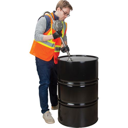 Pompe rotative pour baril, Acier inoxydable, Pour capacit&eacute; 55 gal., 12 oz/course Quali-T-Solutions