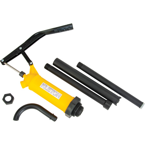 Pompe &agrave; baril de type levier, Polypropyl&egrave;ne, 14 oz/course, Pour barils de 5-55 gal. Quali-T-Solutions