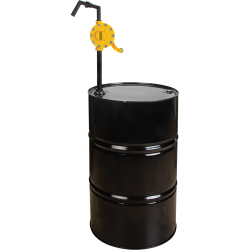 Pompe rotative pour baril, Polypropyl&egrave;ne, Pour capacit&eacute; 15 - 55 gal. US, 8 oz/course Quali-T-Solutions