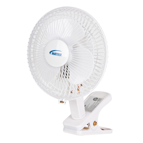 Ventilateur &agrave; pince & de bureau, Diam&egrave;tre 6", 2 vitesses Quali-T-Solutions