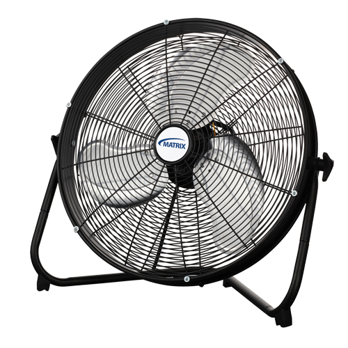High Velocity Floor Fan, Commercial, 3 Speed, 20" Diameter Quali-T-Solutions