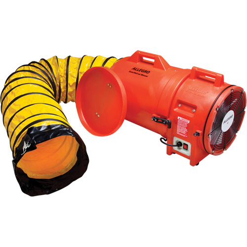 Souffleur avec contenant & conduite ALLEGRO INDUSTRIES, 1 CV, 1842 pi³/min Quali-T-Solutions