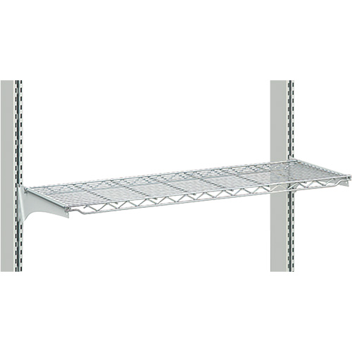 Postes de travail modulaires ergonomiques - Tablettes en fil m&eacute;tallique Quali-T-Solutions