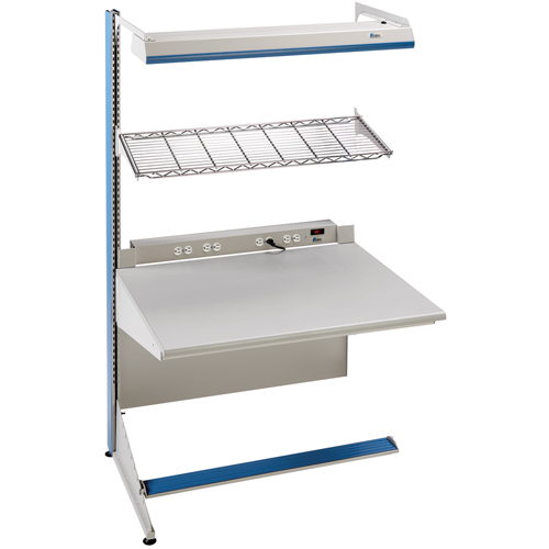 Postes de travail modulaires ergonomiques - Exemples de configurations - A-SA Ajouts &agrave; un c&ocirc;t&eacute;, 60" la x 28" p x 84" h, Ajout &agrave; un c&ocirc;t&eacute; Quali-T-Solutions