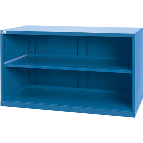 Shelf Cabinets, Steel, 33-1/2" H x 56-1/2" W x 28-1/2" D, Bright blue Quali-T-Solutions