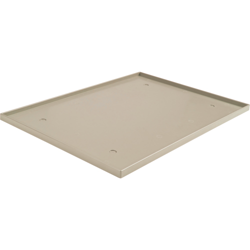 Fond de casier, Convient aux casiers 12" x 18", Beige, Plastique Quali-T-Solutions