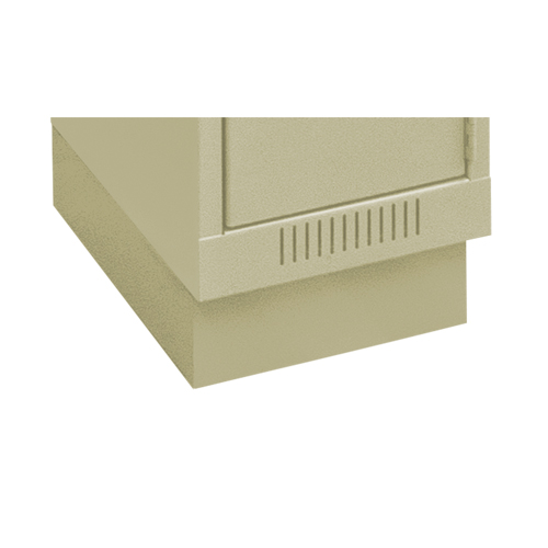 Clean Line Economy Lockers Recessed Base, 1 Banks, 4" H x 12" W x 18" D, Beige, Steel Quali-T-Solutions